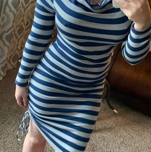 Blue strip size small dress